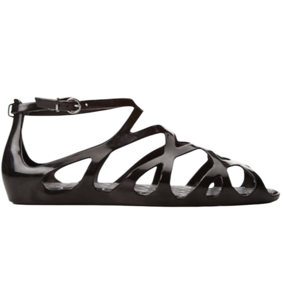 Dreamer By Melissa X Forever 21 Black Jelly Sandals - Picture 1 of 9